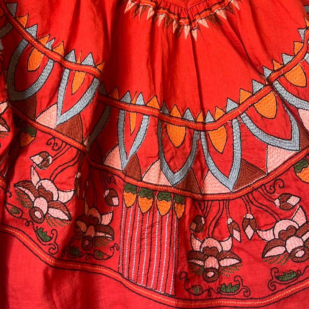 Free People Embroidered Boho Blouse